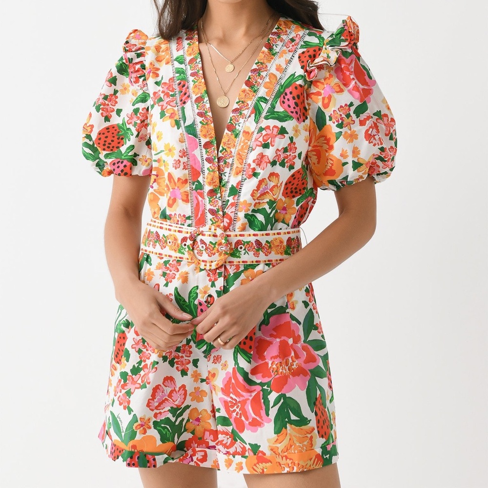 Farm Rio floral romper S